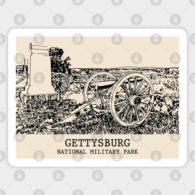 Gettysburg National Military Park Magnet by Lakeric